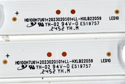 KIT DE LEDS ORIGINAL PARA TV HISENSE 32 PIEZAS / NUMERO DE PARTE HXLB22059 / HD100H7U61 / 202320501 / LL-HXLB22059 / 1319589 / 6DT4 / 250119LU / PANEL HD100H7U62-L8 / DISPLAY PTA00GT01-3 VER.1.0 / MODELO 100U70N - Imagen 4