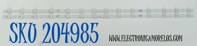 KIT DE LEDS ORIGINAL PARA TV SAMSUNG 2 PIEZAS / NUMERO DE PARTE BN96-60372A / JL.D430E1330-408CS-M_V08 / HBH HBH-H1 / 60372A / PANEL CY-BF043HGNV4H / DISPLAY V430DJ1-Q01 / BN96-59942A / MODELO UN43U8000FBXZA / UN43U8000FBXZA DD11
