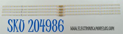 KIT DE LEDS ORIGINAL PARA TV SAMSUNG 4 PIEZAS / NUMERO DE PARTE BN96-54494A / ES75SBQFPBGA42 / 75Q60B / PANEL CY-QC075HGHV1H / DISPLAY ST7461D03-1 VER.2.1 / MODELO QN75Q60CAFXZA / QN75Q60CAFXZA CA05