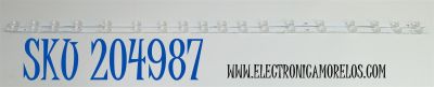KIT DE LEDS ORIGINAL PARA TV SAMSUNG 2 PIEZAS / NUMERO DE PARTE BN96-60374A / V5F8-550SM0-R0 / HBH-H1 / 60374A / PANEL CY-BF055HGXV6H / DISPLAY LC550EQC (SS)A4) / MODELO UN55U7900FFXZA / UN55U7900FFXZA WC04