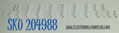KIT DE LEDS ORIGINAL PARA TV SAMSUNG 6 PIEZAS / NUMERO DE PARTE BN96-60391A / BN96-60390A / Q70F_SVC650F23_L / Q70F_SVC650F23_R / TYPE_REV1.0_231102 / PANEL CY-TF065HGHV1H / DISPLAY ST6451D06-9 / BN96-59389A / MODELO QN65Q7FBAFXZA / QN65Q7FBAFXZA CA01