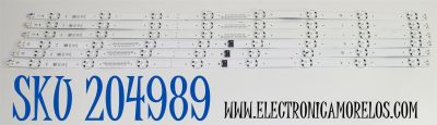 KIT DE LEDS ORIGINAL PARA TV LG 6 PIEZAS / NUMERO DE PARTE EAV65092301 / EAV65092201 / SSC_Y25_OD30_65UA75_BOE_B_S / SSC_Y25_OD30_65UA75_BOE_A_RE04_240517 / PANEL  NC650DQG-ABPH1 / DISPLAY HV650QUB-F7E / MODELO 65UA7500ZUA / 65UA7500PSA
