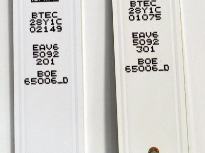 KIT DE LEDS ORIGINAL PARA TV LG 6 PIEZAS / NUMERO DE PARTE EAV65092301 / EAV65092201 / SSC_Y25_OD30_65UA75_BOE_B_S / SSC_Y25_OD30_65UA75_BOE_A_RE04_240517 / PANEL  NC650DQG-ABPH1 / DISPLAY HV650QUB-F7E / MODELO 65UA7500ZUA / 65UA7500PSA - Imagen 2