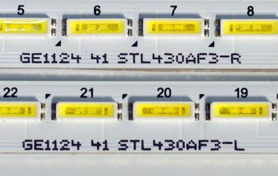 KIT DE LEDS ORIGINAL PARA TV LG 2 PIEZAS / NUMERO DE PARTE STL430AF3 / STL430AF3-L / STL430AF3-R / Y20_SSC_43_7020_LED_ARRAY_LEFT_REV00_190409 / Y20_SSC_43_7020_LED_ARRAY_RIGHT_REV00_190409 / PANEL ND430EQG-SBHR3 / DISPLAY DV430QUB-L2D /MODELO 43UA7500ZUA - Imagen 2