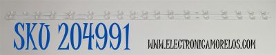 KIT DE LEDS ORIGINAL PARA TV SAMSUNG 2 PIEZAS / NUMERO DE PARTE BN96-60374A / SVC550FP2 / U8KF_SVC550FP2_REV1.0_241105_BN96-60374A T / 60374A / PANEL CY-BF055HGXV6H / CY-BF055HGXV1H / DISPLAY LC550EQC / MODELO UN55U7900FFXZA WC04 / UN55U7900FFXZA WA03