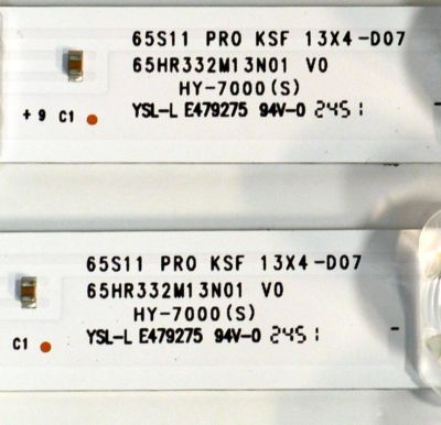 KIT DE LEDS ORIGINAL PARA TV TCL 4 PIEZAS / NUMERO DE PARTE 65HR332M13N01 / 65HR332M13N01 V0 / 65S11 PRO KSF / N0101-000652-A00 / LL2B08U0B / PANEL LVU650NDAL / DISPLAY JR645R3HA3L / MODELO 65Q51K - Imagen 3