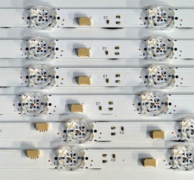 KIT DE LEDS ORIGINAL PARA TV TCL 6 PIEZAS / NUMERO DE PARTE 75TN1L2 / 75TN1L2 A / 75TN1L2 B / 75HR332M11A2 V0 / 75HR332M12B2 V0 / N0101-000650-A00 / N0101-000651-A00 / LK7A08U1C / HY-7000 L -3 / PANEL LVU750NDAL / DISPLAY JR745R3HD2Y / MODELO 75Q51K - Imagen 4