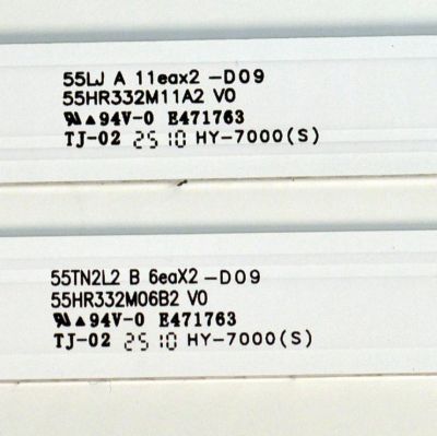 KIT DE LEDS ORIGINAL PARA TV TCL 4 PIEZAS / NUMERO DE PARTE 55HR332M06B2 / 55HR332M11A2 / 55HR332M06B2 V0 / 55HR332M11A2 V0 / 55TN2L2 B 6EAX2-D09 / 55LJ A 11EAX2-D09 / LM2AB08U0C / HY-7000 S / PANEL LVU550NDAL / DISPLAY ST5461D20-9 V2.1 / MODELO 55Q77K - Imagen 3