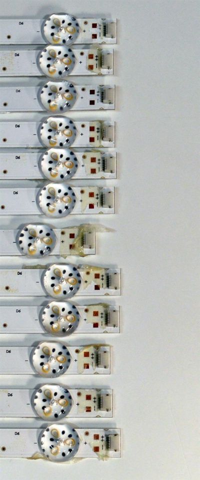 KIT DE LEDS ORIGINAL PARA TV ONN 12 PIEZAS / NUMERO DE PARTE 261501013121 / 06-1-75FZ-0D35-12X6-824.6X12-220913 / 06-1-75FZ-OD35-12X6-824.6X12-220913 / 230101028440 / PANEL HK750WLEDM-SH1AH / DISPLAY JR745R3HA2Y / MODELO 100044717 75" - Imagen 4