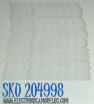 KIT DE LEDS ORIGINAL PARA TV SAMSUNG 48 PIEZAS / NUMERO DE PARTE BN96-60495A / QN80F 85INCH REV00 / QN80F / 60495A / PANEL CY-TF085RMAV1H / DISPLAY T850QVN04.H / BN96-60288A / MODELO QN85QN80FDFXZA / QN85QN80FDFXZA AA01