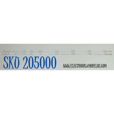 KIT DE LEDS ORIGINAL PARA TV ROKU SELECT SERIES 2 PIEZAS / NUMERO DE PARTE JL.D40071330-202GS-M / JL.D40071330-202GS-M_V01 / 2409180129 / F8QNC00005XPAUXLB00GYT / MODELO 40R3BX