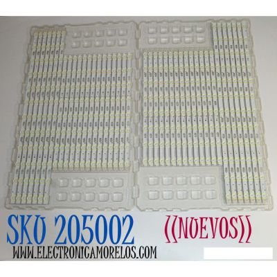 KIT DE LEDS ORIGINAL NUEVOS PARA TV SAMSUNG 42 PIEZAS / NUMERO DE PARTE BN96-48129A / BN96-48130A / LM41-00761A / LM41-00760A / L1_Q80_G5_FAM_M4(3)_R1.2_TAL_100 / L1_Q80_G5_FAM_LR4(2)_R1.2_TAL_100 / PANEL CY-TR075FLAV2H / MODELO QN75Q80RAFXZA