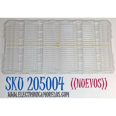 KIT DE LEDS ORIGINAL NUEVOS PARA TV SAMSUNG 2 PIEZAS / NUMERO DE PARTE BN96-54556A / LM41-0109B/C / L1_CU8000_ES WAM_S48(1)_R1.1 WBB_100 / 54556A / MODELO UN55CU8200F