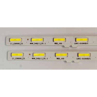 KIT DE LEDS ORIGINAL NUEVOS PARA TV SAMSUNG 2 PIEZAS / NUMERO DE PARTE BN96-54556A / LM41-0109B/C / L1_CU8000_ES WAM_S48(1)_R1.1 WBB_100 / 54556A / MODELO UN55CU8200F - Imagen 2