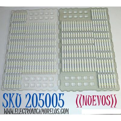 KIT DE LEDS ORIGINAL NUEVOS PARA TV SAMSUNG 42 PIEZAS / NUMERO DE PARTE BN96-48129A / BN96-48130A / LM41-00706A / LM41-00761A / L1_Q80_G5_FAM_LR4(2)_R1.0_SCH_100 / 48129A / 48130A / PANEL CY-TR075FLLV2H / MODELO QN75Q80RAFXZA - Imagen 1