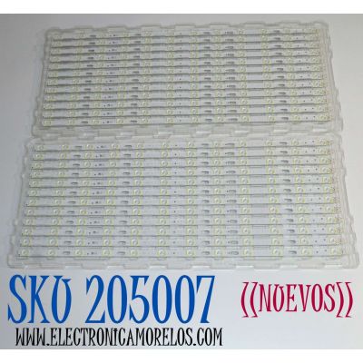 KIT DE LEDS ORIGINAL NUEVOS PARA TV SAMSUNG 24 PIEZAS / NUMERO DE PARTE BN96-48090A / LM41-00764A / L1_Q70_F5_FAM_S3(4)_R1.3_TAL_100 / PANEL CY-TR065FLLV3H / MODELOS QN65Q70 / QN65Q7D / GQ65Q70 / QA65Q70 / QE65Q70