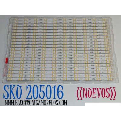 KIT DE LEDS ORIGINAL NUEVOS PARA TV SAMSUNG 20 PIEZAS / NUMERO DE PARTE BN96-50371A / Q80-55S-10EA-R00 / 50371A / PANEL CY-TT055FMLV4H / MODELO QN55Q80TAFXZA / QN55Q8DTAFXZA