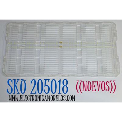 KIT DE LEDS ORIGINAL NUEVOS PARA TV SAMSUNG 2 PIEZAS / NUMERO DE PARTE BN96-50379A / LM41-00852A / L1_TU85_E5_DUM_S40(1)_R1.4_TCR_100_LM41-00852A / 50379A / PANEL CY-NT055HGAV1H / MODELO UN55TU850DFXZA