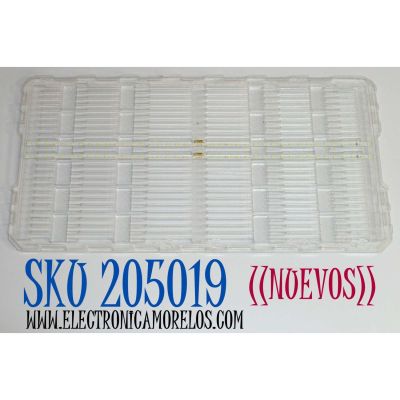 KIT DE LEDS ORIGINAL NUEVOS PARA TV SAMSUNG 2 PIEZAS / NUMERO DE PARTE BN96-50379A / V0T8-550SM-R0 / 50379A / PANEL CY-NT055HGAV1H / MODELO UN55TU850DFXZA