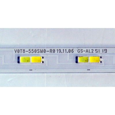 KIT DE LEDS ORIGINAL NUEVOS PARA TV SAMSUNG 2 PIEZAS / NUMERO DE PARTE BN96-50379A / V0T8-550SM-R0 / 50379A / PANEL CY-NT055HGAV1H / MODELO UN55TU850DFXZA - Imagen 3