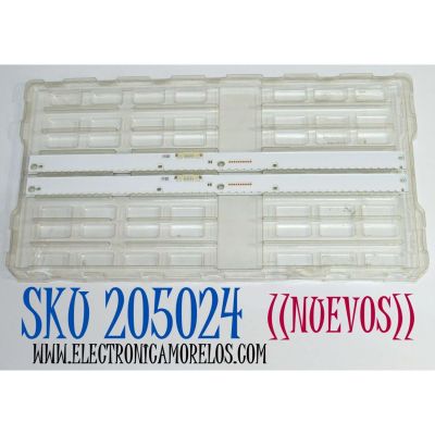 KIT DE LEDS ORIGINAL NUEVOS PARA TV SAMSUNG 2 PIEZAS / NUMERO DE PARTE BN96-49198A / LM41-00777A / L1_Q-FRAME_D3_CAM_R52(2blk)_R1.0_T1Q_125_LM41-00777A / 49198A / MODELO QN43LS03RAFXZA / QN43LS05TAFXZA / LH43BSTEBGFXZA