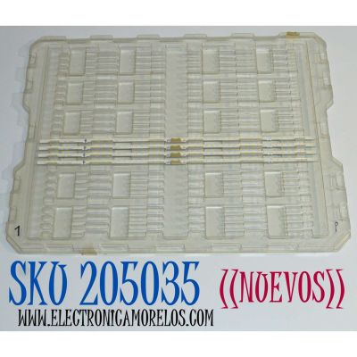 KIT DE LEDS ORIGINAL NUEVOS PARA TV SAMSUNG 4 PIEZAS / NUMERO DE PARTE LM41-01054A / L1_Q60A G5_DFM S48(1)_R1.0 UA5_100 / PANEL CY-QC075FGHV7H / DISPLAY ST7461D04-1 V2.1 / MODELO QN75Q70CDFXZA / QN75Q70CDFXZA CD05
