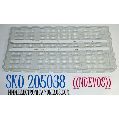 KIT DE LEDS ORIGINAL NUEVOS PARA TV SAMSUNG 2 PIEZAS / NUMERO DE PARTE BN96-49194A / BN96-49193A / 49194A / 49193A / PANEL CY-QR065FGLV1H / MODELO QN65LS03RAFXZA / QN65LS03RAFXZA FA01