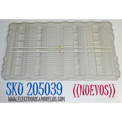 KIT DE LEDS ORIGINAL NUEVOS PARA TV SAMSUNG 2 PIEZAS / NUMERO DE PARTE S1A8-500SM0-R0 / 40EA/BAR / MODELO UN50AU8000FXZA / HG50AU800NFXZA / UE50AU7025K / UE50AU9000 / UE50AU7170 / UE50AU8000 / UE50AU9075U / UE50AU8005K / UA50AU8000 / UA50AU9000