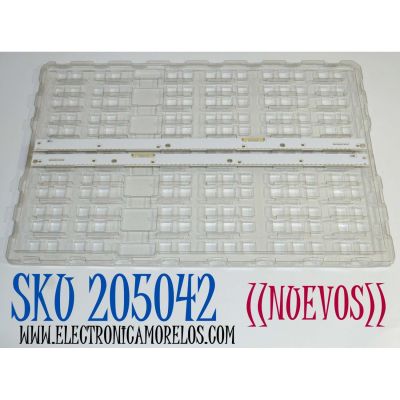 KIT DE LEDS ORIGINAL NUEVOS PARA TV SAMSUNG 2 PIEZAS / NUMERO DE PARTE BN96-39352B / BN96-39353B / 39352B / 39353B / PANEL CY-XK055FLLV5H / CY-QK055LLV4H / CY-XK055FLLV3H / MODELO UE55KS7500UXXU / UE55KS7505UXXE / UE55KS8500UXTK / UE55KS9000TXZF