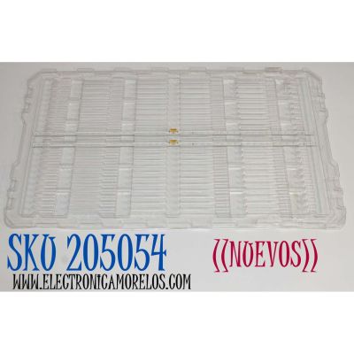 KIT DE LEDS ORIGINAL NUEVOS PARA TV SAMSUNG 2 PIEZAS / NUMERO DE PARTE BN96-48258A / LM41-00812A / L1_Q60_D9_CFM_S44(1) / R1.0_T6A_100 LM41-00812A / 48258A / MODELO QA49LS03 / QA49Q60R / QN49Q6D / GQ49Q60R / QN49LS01R / QE49Q64R / QE49Q65R / QE49Q67R