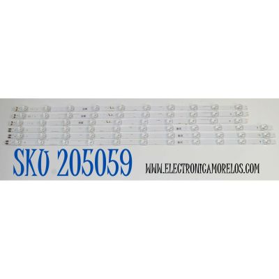 KIT DE  LEDS ORIGINAL PARA TV SAMSUNG 6 PIEZAS / NUMERO DE PARTE BN96-60378A / BN96-60379A / JL.D700L1330-408CR-M_V08 5.0 / JL.D700L1330-408CL-M_V08 5.0 / 60378A / 60379A / PANEL CY-BF070HGJV3H / DISPLAY CV700U3-L03 / BN96-52038A / MODELO UN70U8000FBXZA