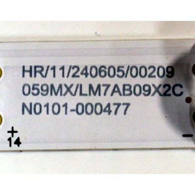 LED ORIGINAL PARA TV TCL 1 PIEZA / NUMERO DE PARTE 43HR330M21N02 / 43HR330M21N02 V1 / 43S11F / LM7AB09X2C / N0101-000477 / PANEL LVF430NDEL / DISPLAY PT430CT05-1 VER.1.0 / MODELO 43S310R - Imagen 2