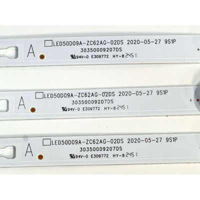 KIT DE LEDS ORIGINAL PARA TV ONN 3 PIEZAS / NUMERO DE PARTE 30350009207DS / LED50D09A-ZC62AG-02DS / 250214AB11 / 50000M83H / PANEL V500DJ7-QE1 / DISPLAY V500DJ7-QE1 REV.D5 / MODELO 100012585 50" - Imagen 2