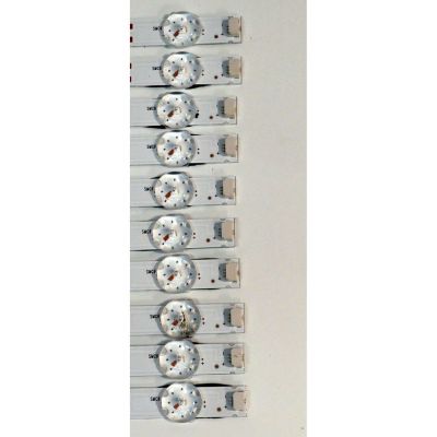 KIT DE LEDS ORIGINAL PARA TV PHILIPS 10 PIEZAS / NUMERO DE PARTE 303TC650074D / TCL65D06-ZC42AG-06D / 4L-ZX065T-ZC023X /240715AC01 / TC650M85 / PANEL LVU650CSDX E1077 / T8-65D6290-LPY001 / DISPLAY ST6451D06-3 VER.2.2 / MODELO 65PUL7973/F7 /65PUL7973/F7 A - Imagen 4