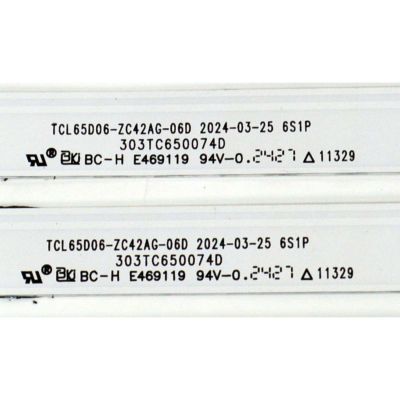 KIT DE LEDS ORIGINAL PARA TV PHILIPS 10 PIEZAS / NUMERO DE PARTE 303TC650074D / TCL65D06-ZC42AG-06D / 4L-ZX065T-ZC023X /240715AC01 / TC650M85 / PANEL LVU650CSDX E1077 / T8-65D6290-LPY001 / DISPLAY ST6451D06-3 VER.2.2 / MODELO 65PUL7973/F7 /65PUL7973/F7 A - Imagen 3