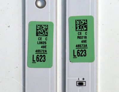 KIT DE LEDS ORIGINAL PARA TV SAMSUNG 8 PIEZAS / NUMERO DE PARTE BN96-46572A / BN96-46573A / V8DN-490SMB-R1 / V8DN-490SMA-R1 / 46572A / 46573A / PANEL CY-JN049BGLV1H / DISPLAY LSF490HN01-L07 / BN96-39225A / MODELO UN49J5290AF / HG49NJ477MF / UN49J5290AG  - Imagen 2