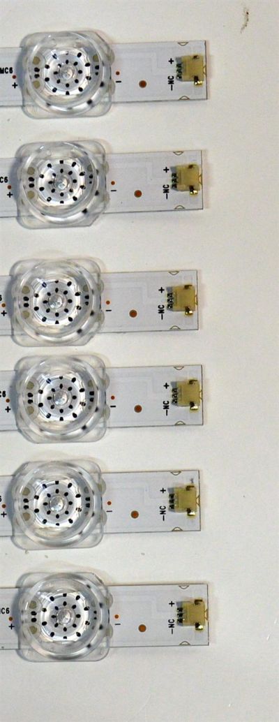 KIT DE LEDS ORIGINAL PARA TV VIZIO 6 PIEZAS / NUMERO DE PARTE 303HX650067CD / HFSX65D06-ZC42AG-16CD / 2300023007 / 70401-01953 / 240612AB04 / GC650M33 / PANEL BOEI650WQ1 / DISPLAY HV650QUB-F72 / MODELO V4K65M-0804 / V4K65M-0804 LBVF5JA - Imagen 4