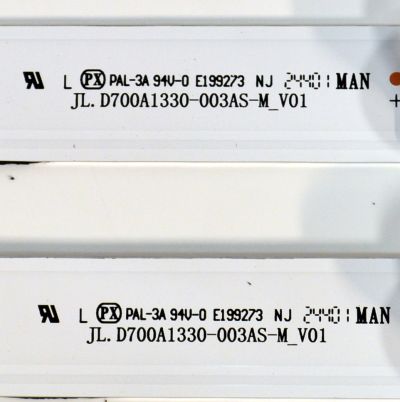 KIT DE LEDS ORIGINAL PARA TV HISENSE 6 PIEZAS / NUMERO DE PARTE JL.D700A1330-003AS-M / JL.D700A1330-003AS-M_V01 / HD700H1U41-T0B1/2024011001 / N241029 / PANEL HD700H1U41-T0B1 / DISPLAY JE695R3HD2L / MODELO 70A6NV / 70A6NV 70A51LMV - Imagen 3