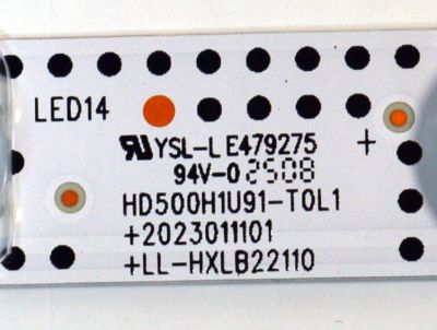 LED ORIGINAL PARA TV HISENSE 1 PIEZA / NUMERO DE PARTE HXLB22110 / HD500H1U91-T0L1/202311101/LL-HXLB22110 / 250211LE / 1402138600 / PANEL JHD500H1U92-T0L1K3\ROH / DISPLAY CV500U5-L04 REV:02 / MODELO 50A5NV / 50A5NV 50A50QSV - Imagen 3