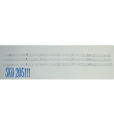 KIT DE LEDS ORIGINAL PARA TV JVC 3 PIEZAS / NUMERO DE PARTE 4708-K43DGF-A1113N21 / K430WDGF A1 / K430WDGF / XRJ1060 / HNSL4708RA0 / 110308-43GF1051 / JF-250208-3200E432 / DISPLAY V430HJ2-P01 / MODELO SI43FRF
