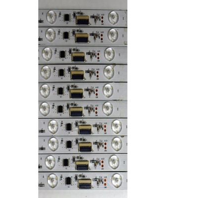 KIT DE LEDS ORIGINAL PARA TV TCL 10 PIEZAS / NUMERO DE PARTE G0104-000488 / 40-FFKCBL-DLB1AG / N0101-000771-C00 / 06HJH/LC4A08W6B / PANEL LVU550NDJL / DISPLAY ST5461D20-9 V2.1 / MODELO 55QM61K - Imagen 5