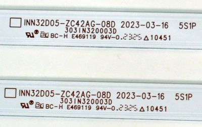 KIT DE LEDS ORIGINAL PARA TV VIZIO 2 PIEZAS / NUMERO DE PARTE 303IN320003D / INN32D05-ZC42AG-08D / B341D0000 / 47JAB0LB / PANEL V320BJ8-D03 REV.C1 / MODELO D32H-J09 / D32H-J09 LINID3WZ - Imagen 3