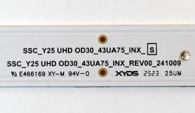 KIT DE LEDS ORIGINAL PARA TV LG 2 PIEZAS / NUMERO DE PARTE EAV30057801 / SSC_Y25 UHD OD30_43UA75_INX_S / SSC_Y25 UHD OD30_43UA75_INX_REV00_241009 / INX 43056 / PANEL NC430DQG-VXPH1 / DISPLAY V430DJ1-Q01 D REV.C8 / MODELO 43UA7500PSA / 43UA7500PSA.BWMJLKR - Imagen 2