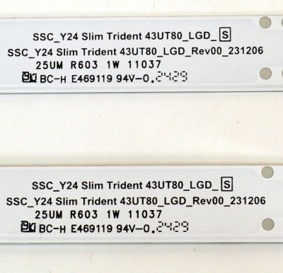 KIT DE LEDS ORIGINAL PARA TV LG 5 PIEZAS / NUMERO DE PARTE EAV65084001 / SSC_Y24 SLIM TRIDENT 43UT80_LGD_S / SSC_Y24 SLIM TRIDENT 43UT80_LGD_REV00_231206 / LGD 430P9 / PANEL NC430TQG-AAKHH / DISPLAY LC430EQC (SS)(A1) / MODELO 43UR7800PSB / 43UR7800PSB.BWMYLJM - Imagen 2