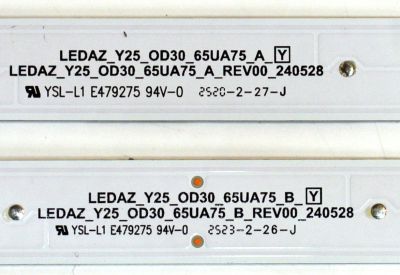 KIT DE LEDS ORIGINAL PARA TV LG 6 PIEZAS / NUMERO DE PARTE EAV30063201 / EAV30063301 / LEDAZ_Y25_OD30_65UA75_A_Y / LEDAZ_Y25_OD30_65UA75_B_REV00_240528 / PANEL NC650DQG-ABPH3 / DISPLAY HV650QUB-F9F / MODELO 65UA8000PSB / 65UA8000PSB.BWMFLKR - Imagen 4