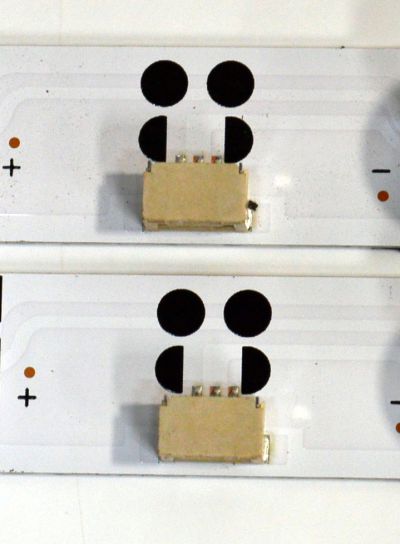 KIT DE LEDS ORIGINAL PARA TV TCL 2 PIEZAS / NUMERO DE PARTE 55HR332M17N01 / 55HR332M17N01 V0 / 55P20M YAG 17X2-D09 / N0101-000654-C00 / PANEL LVU550NDAL / DISPLAY ST5461D12-4 VER.2.3 / MODELO 55Q5K - Imagen 2