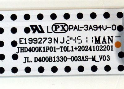 LED ORIGINAL PARA TV HISENSE 1 PIEZA / NUMERO DE PARTE JL.D400B1330-003AS-M / JL.D400B1330-003AS-M_V03 / JHD400K1F01-T0L+2024102201 / D250115 / PANEL JHD400K1F01-T0L / DISPLAY V400HJB-P03 / MODELO 40A4NV - Imagen 2