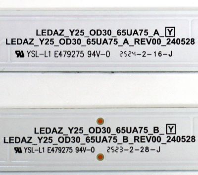 KIT DE LEDS ORIGINAL PARA TV LG 6 PIEZAS / NUMERO DE PARTE EAV30054701 / EAV30054801 / LEDAZ_Y25_OD30_65UA75_A_Y / LEDAZ_Y25_OD30_65UA75_B_REV00_240528 / PANEL NC650DQG-VSPH3 / DISPLAY JR645R3HE07 / MODELO 65UA8000PSB / 65UA8000PSB.BWMNLKR - Imagen 3