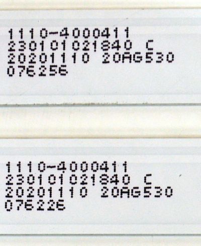 KIT DE LEDS ORIGINAL PARA TV HYUNDAI 10 PIEZAS / NUMERO DE PARTE JL.D58051330-032AS-M / JL.D58051330-032AS-M_V01 / 58N1 / 1110-4000411 / 230101021840 / PANEL HK580WLEDM-JH05A / DISPLAY PT580GT02-1 VER.1.1 / MODELO HYLED5806A4KM - Imagen 3