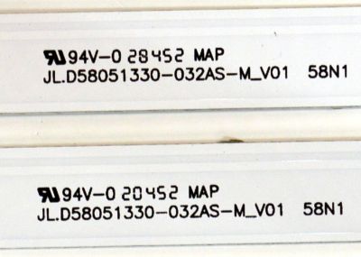 KIT DE LEDS ORIGINAL PARA TV HYUNDAI 10 PIEZAS / NUMERO DE PARTE JL.D58051330-032AS-M / JL.D58051330-032AS-M_V01 / 58N1 / 1110-4000411 / 230101021840 / PANEL HK580WLEDM-JH05A / DISPLAY PT580GT02-1 VER.1.1 / MODELO HYLED5806A4KM - Imagen 4